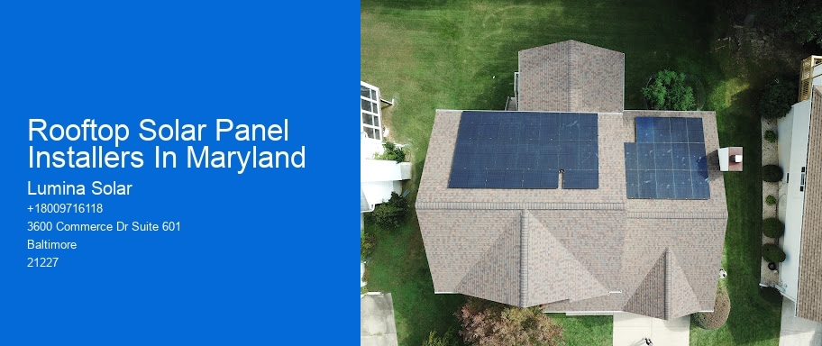 Rooftop Solar Panel Installers In Maryland