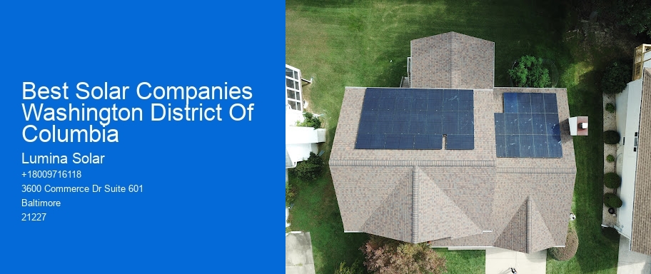 Best Solar Companies Washington District Of Columbia