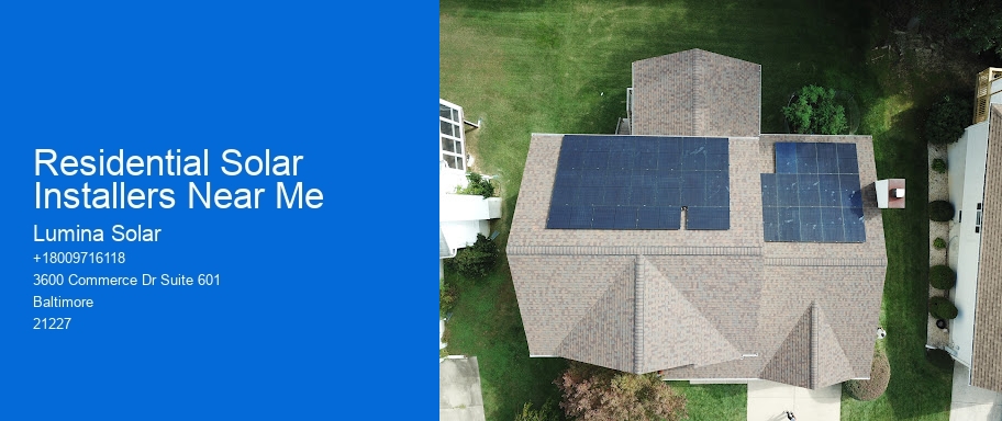 Residential Solar Installers Near Me