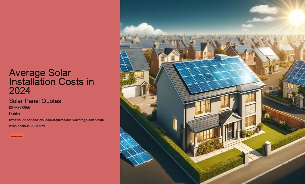 Average Solar Installation Costs in 2024