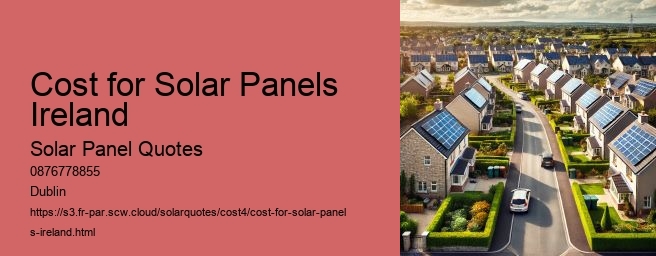 Cost for Solar Panels Ireland