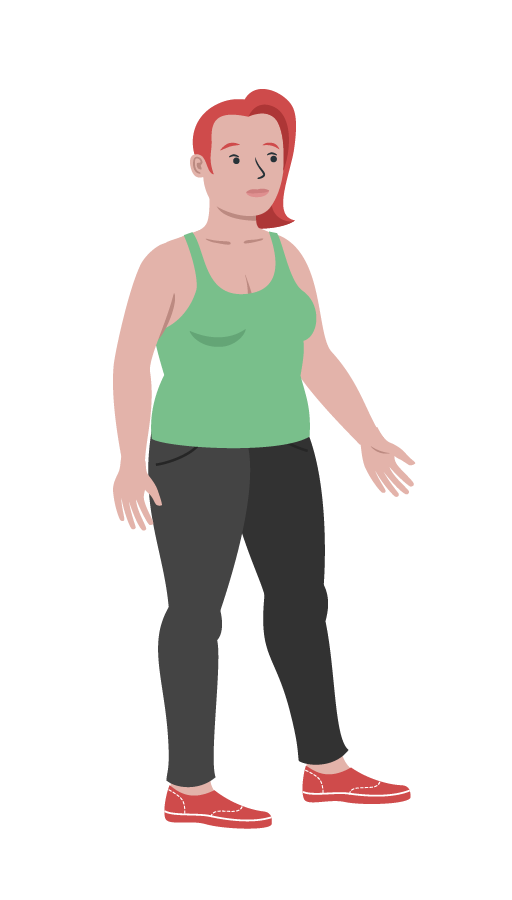 Bild von Laura Fuchs, der Ex-Lebensgefährtin von Tobias Weber und Mutter von Leon. Laura ist halbfrontal stehend dargestellt.