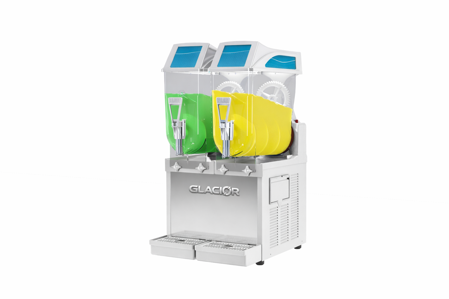 Machine à Granités AXIS 2 cuves 12L — Blanche