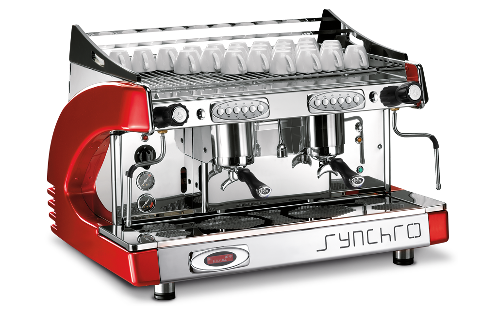 Royal Synchro – Machine à café expresso électronique 2 groupes