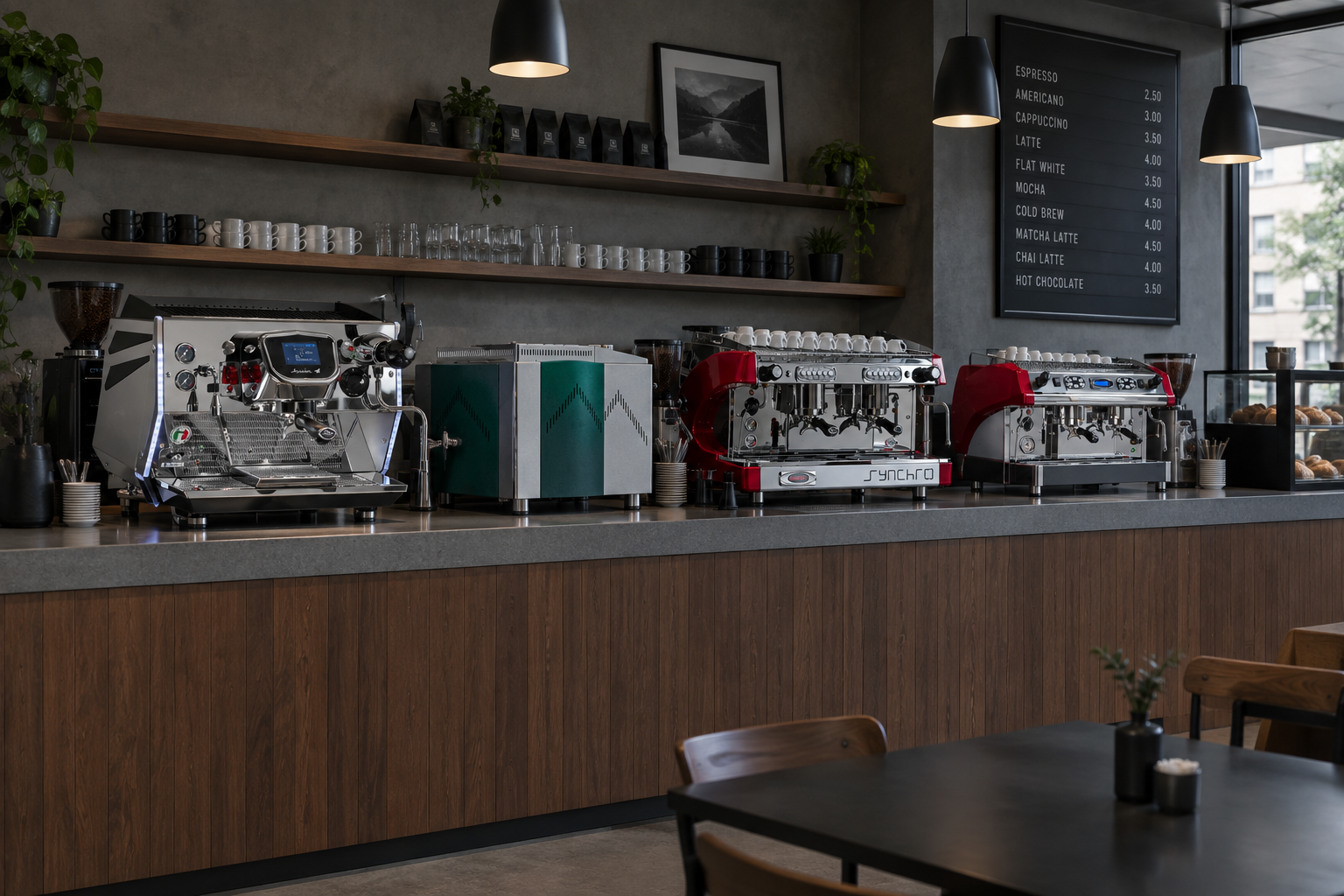Équipements pour bars et cafés