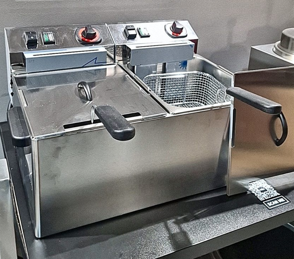 Friteuse électrique double 2 × 8 L