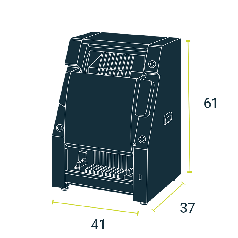 Schéma de la découpeuse à maki LCC105 Type B