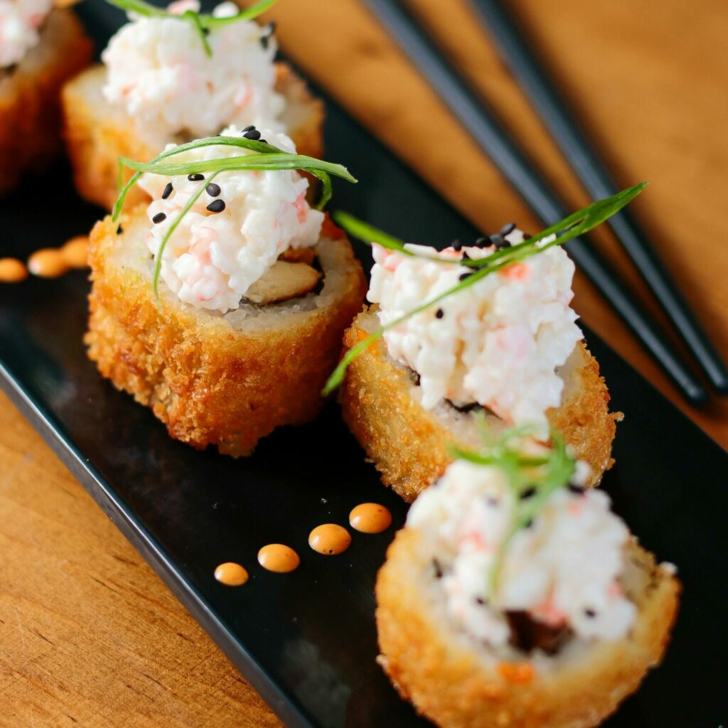 Exemplo de Sushi panko, uma nova tendência do Sushi 2025