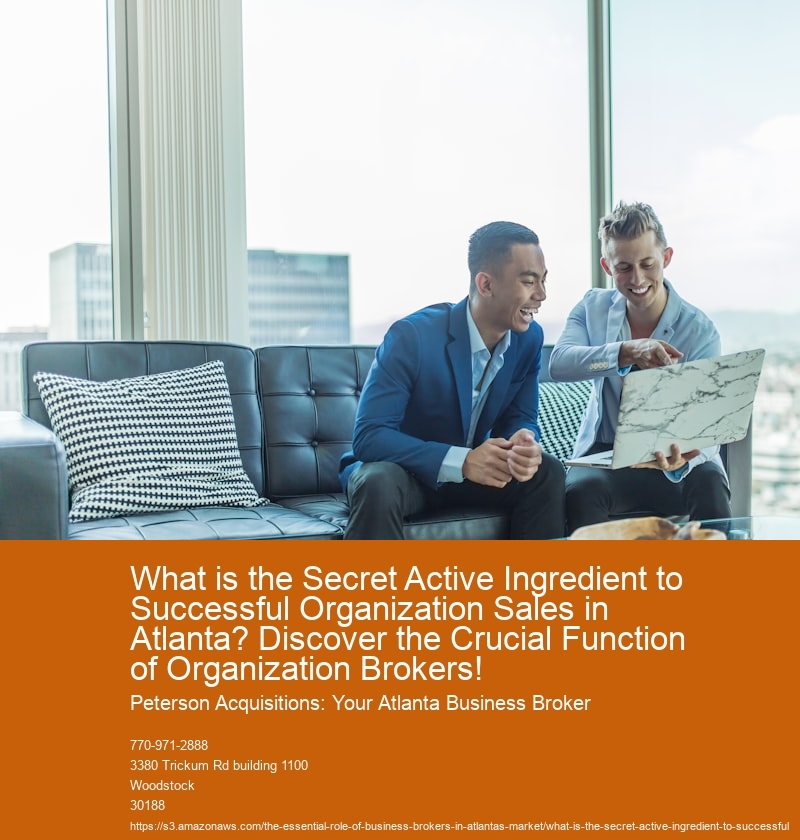 What is the Secret Active Ingredient to Successful Organization Sales in Atlanta? Discover the Crucial Function of Organization Brokers!