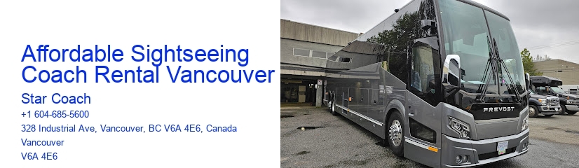 Affordable Sightseeing Coach Rental Vancouver
