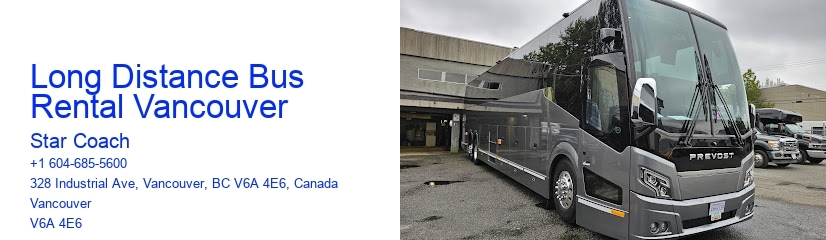 Long Distance Bus Rental Vancouver