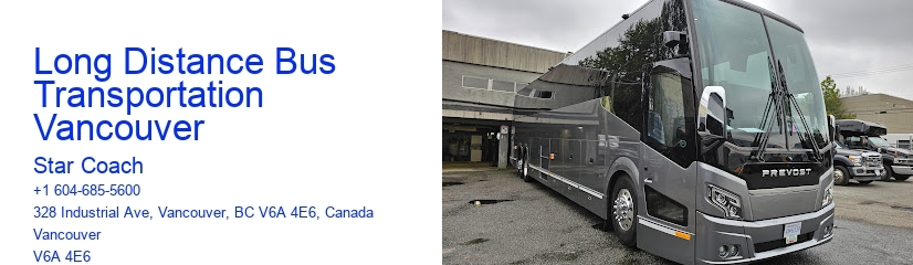 Long Distance Bus Transportation Vancouver