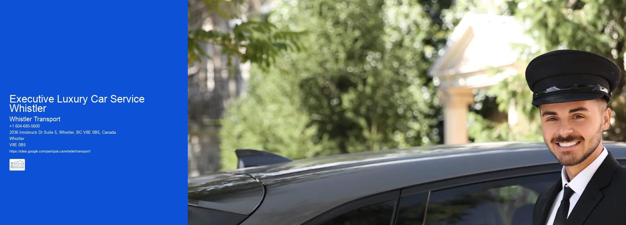 Executive Luxury Car Service Whistler