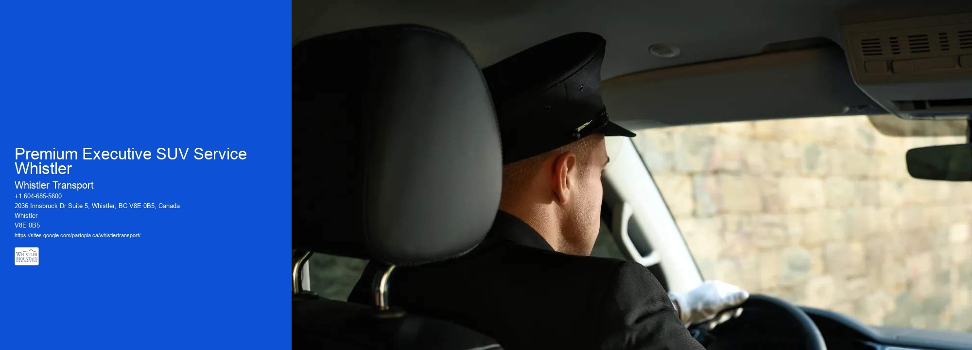 Premium Executive SUV Service Whistler