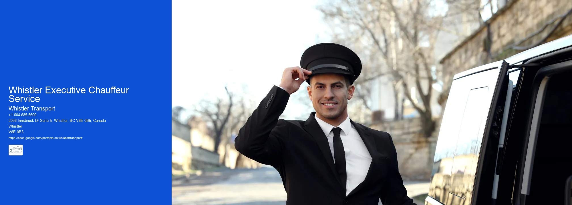 Whistler Executive Chauffeur Service