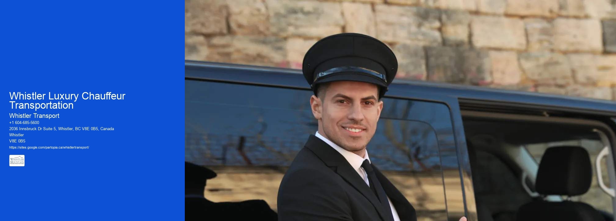 Whistler Luxury Chauffeur Transportation