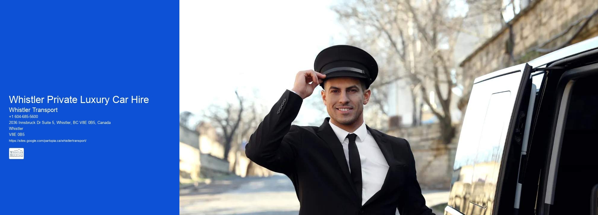 Whistler Private Luxury Car Hire