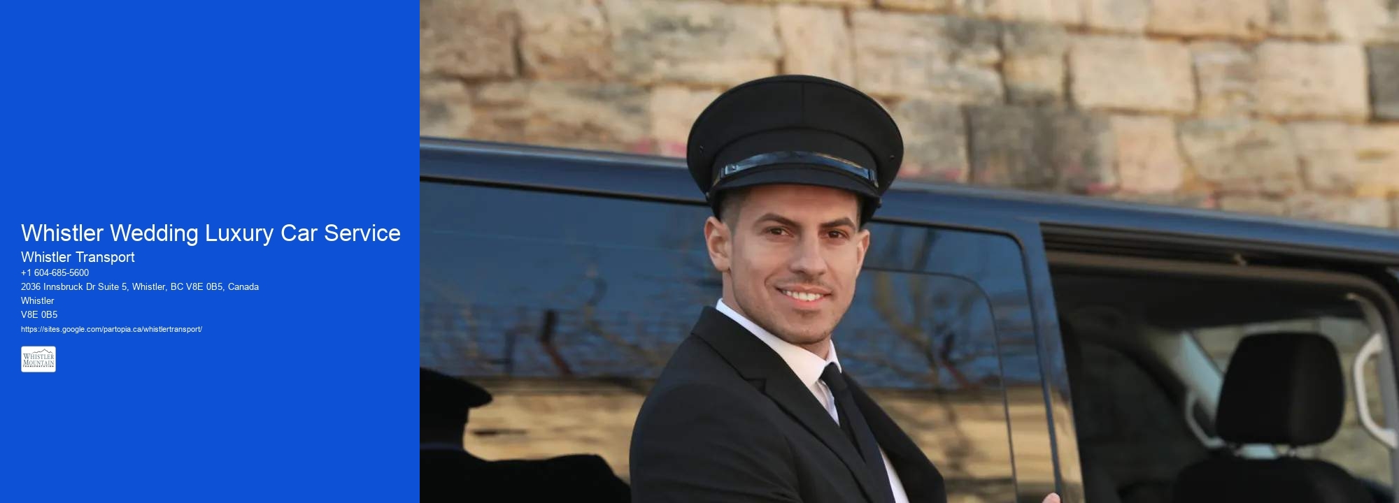 Whistler Wedding Luxury Car Service