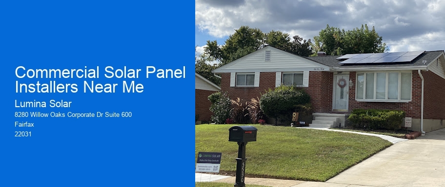 Commercial Solar Panel Installers Near Me