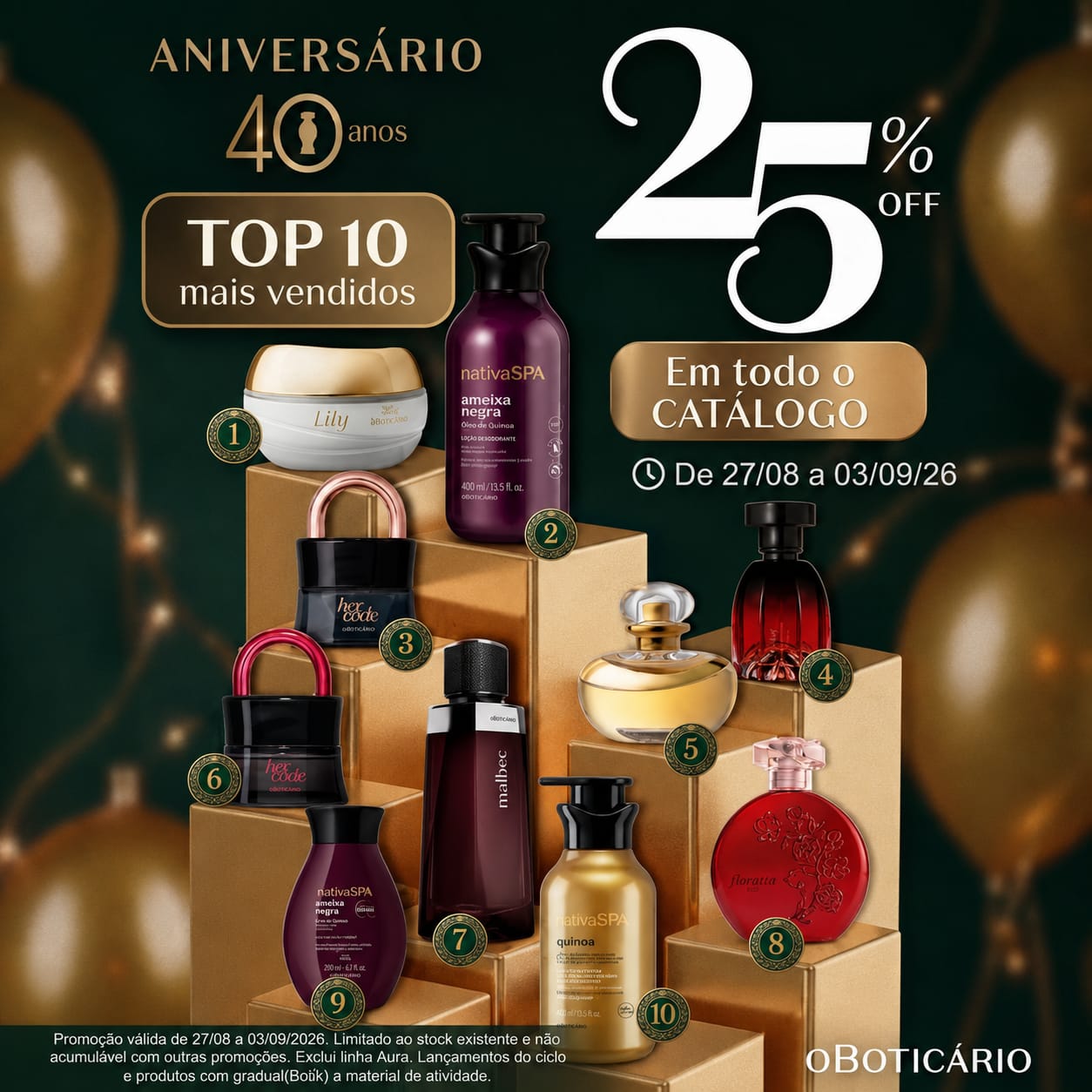 25% OFF em todo catálogo de produtos