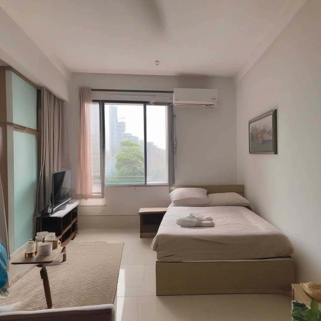Quarto casal/single para alugar no Centro