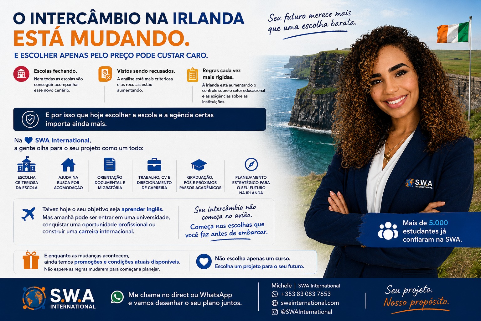 Intercâmbio na Irlanda com planejamento estratégico