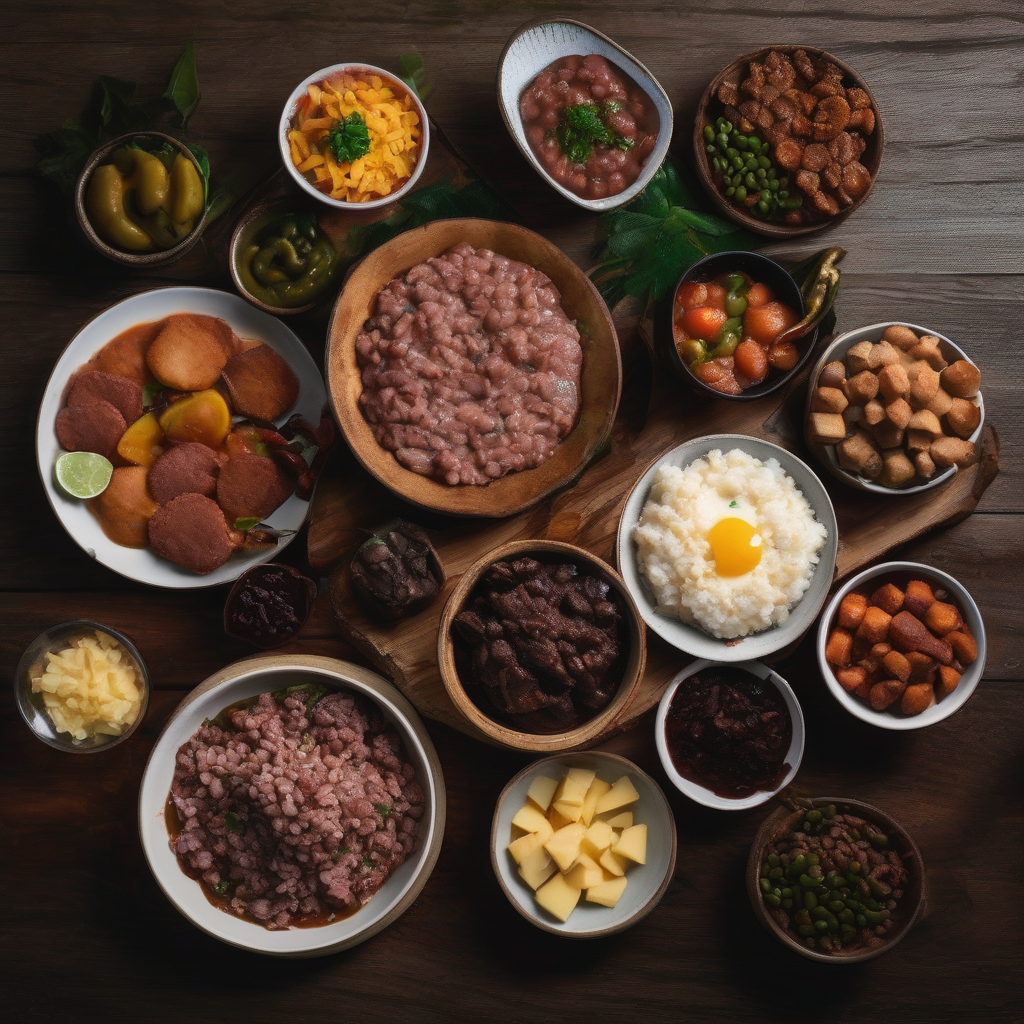 Feijoada especial com pratos típicos