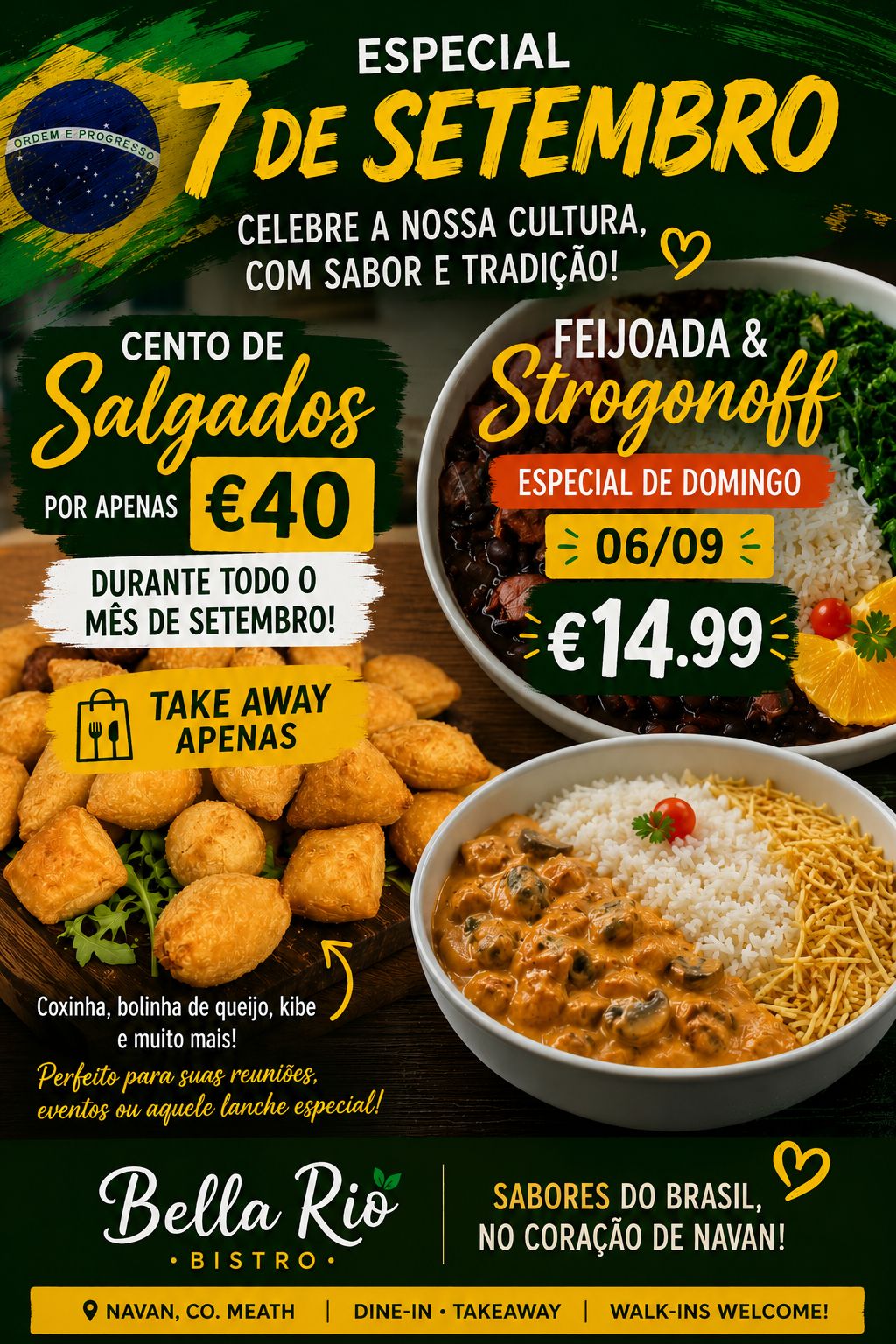 Feijoada especial com pratos típicos