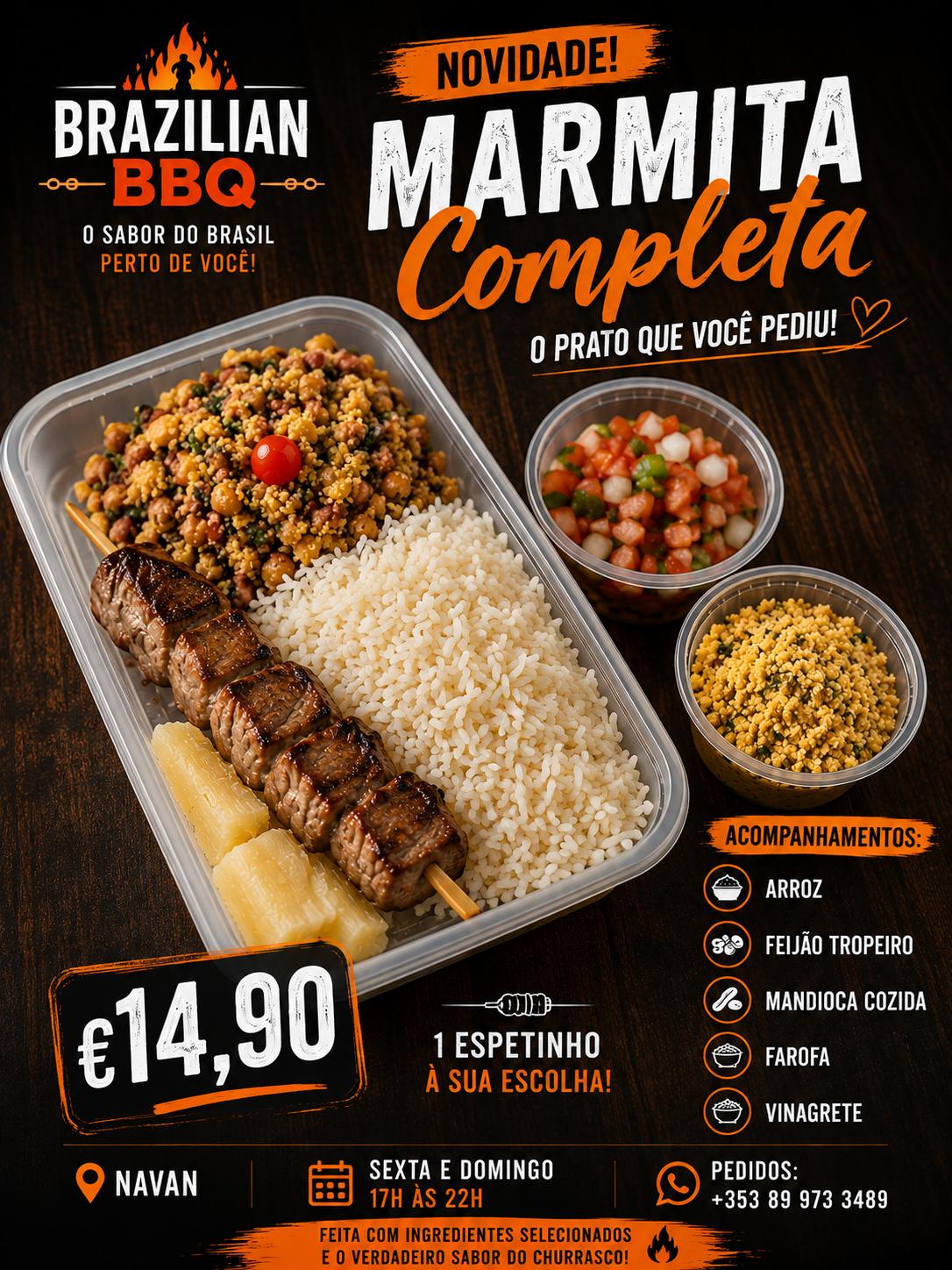 Brazilian BBQ com refeição completa