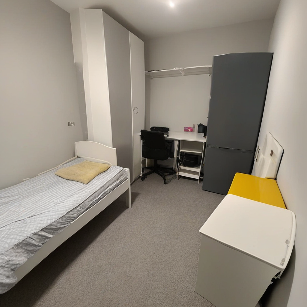 Vaga permanente masculina em casa equipada