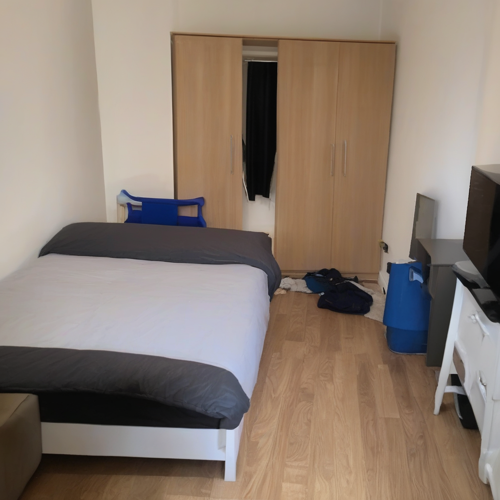 Vaga feminina em quarto triplo