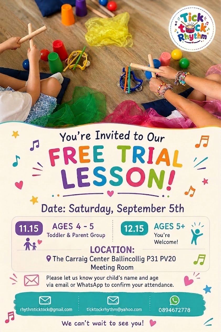 Aula gratuita de música para crianças
