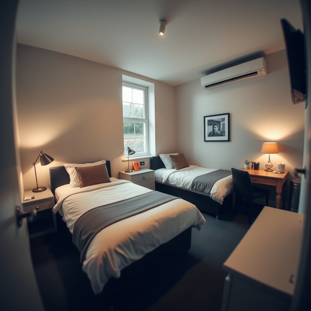 Quarto Duplo em Royal Canal Terrace