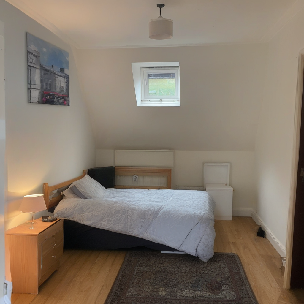 Quarto individual com cama de casal em Dublin 8