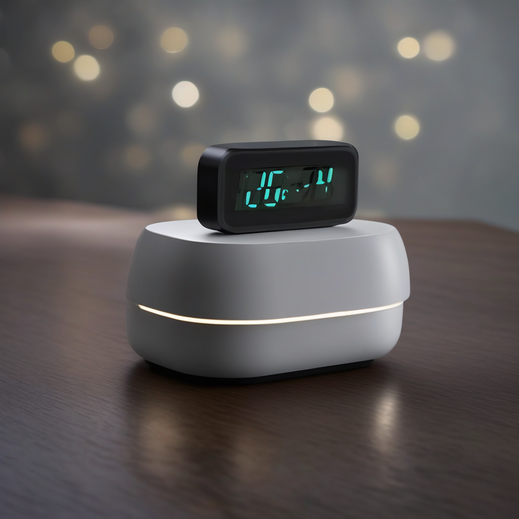 Relógio digital LED de mesa