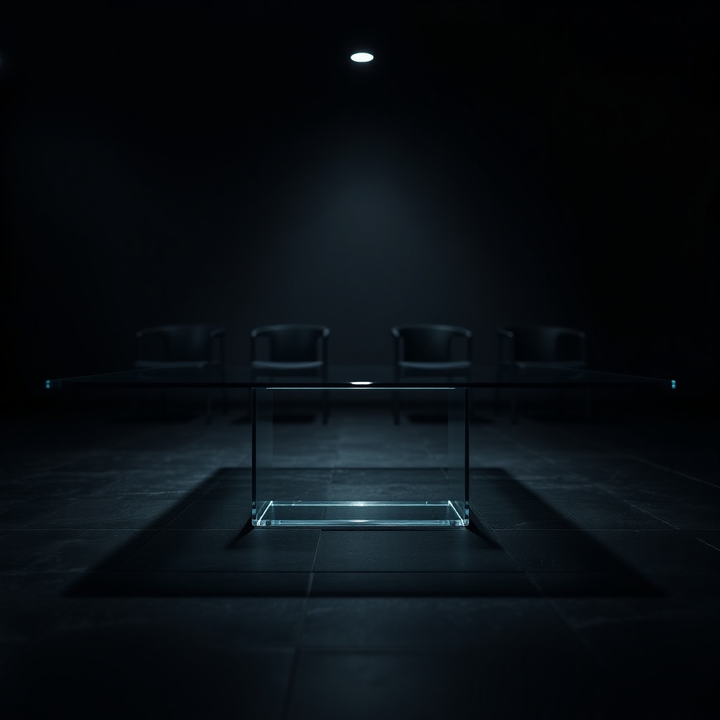 Mesa de vidro grande