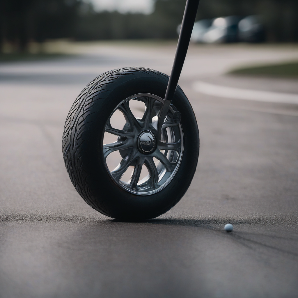 Rodas de golfe com pneus 80%