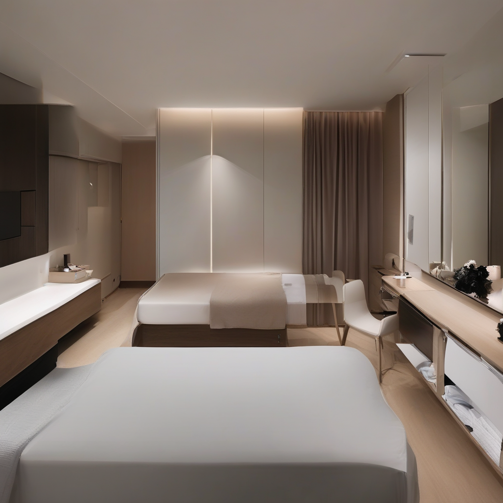 Acomodação para casal em quarto suite