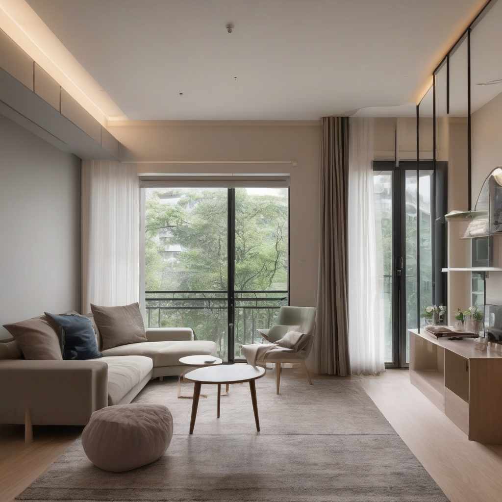 1 quarto apartamento mobiliado em Botanic
