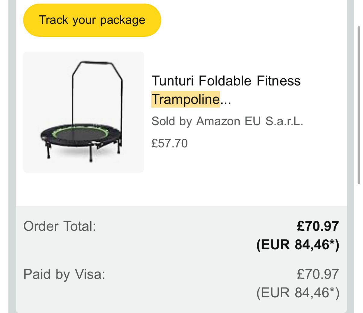 Trampolim de jump dobrável