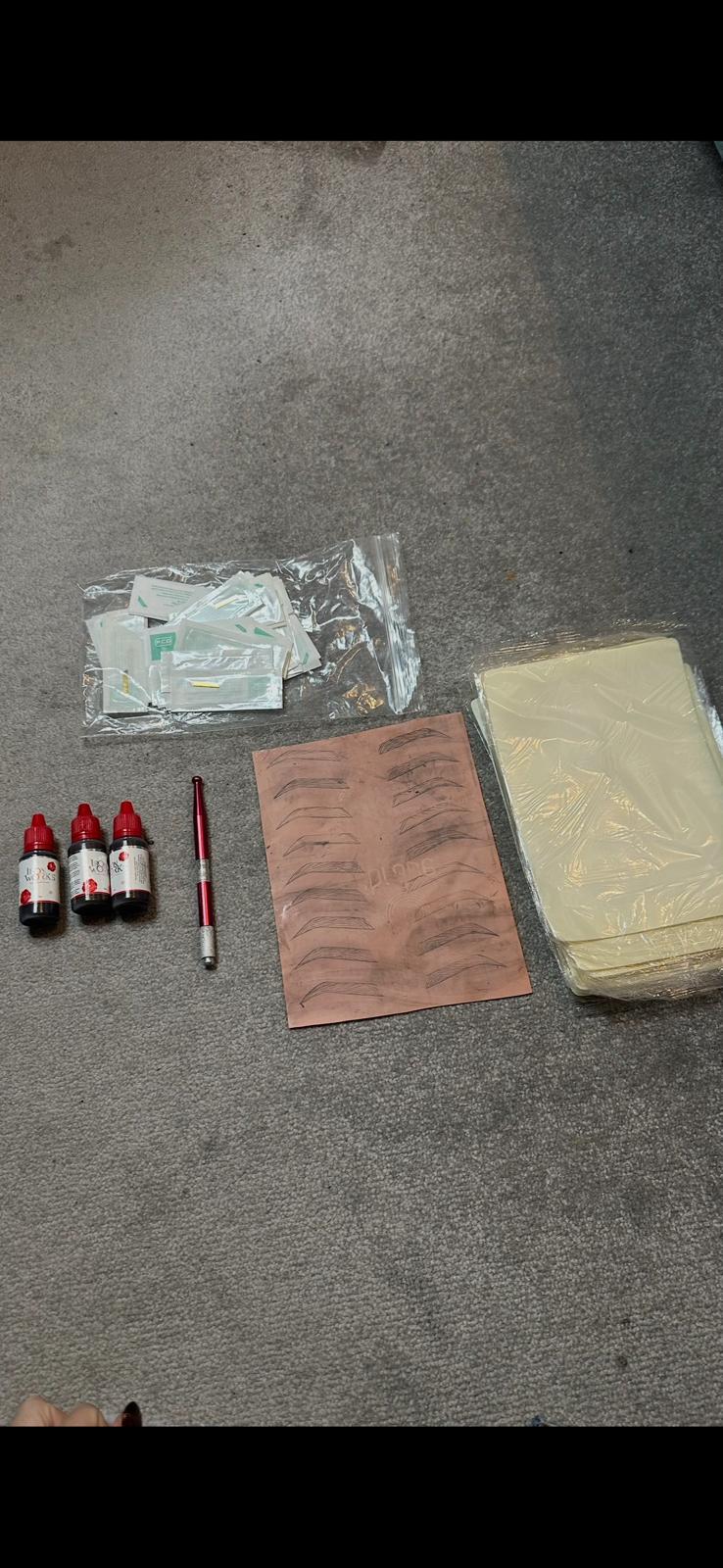 Kit completo para prática de microblading