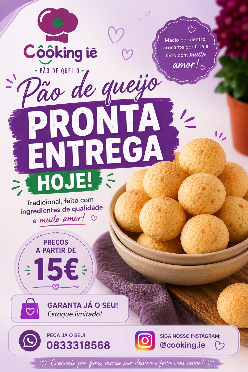 Pão de queijo artesanal
