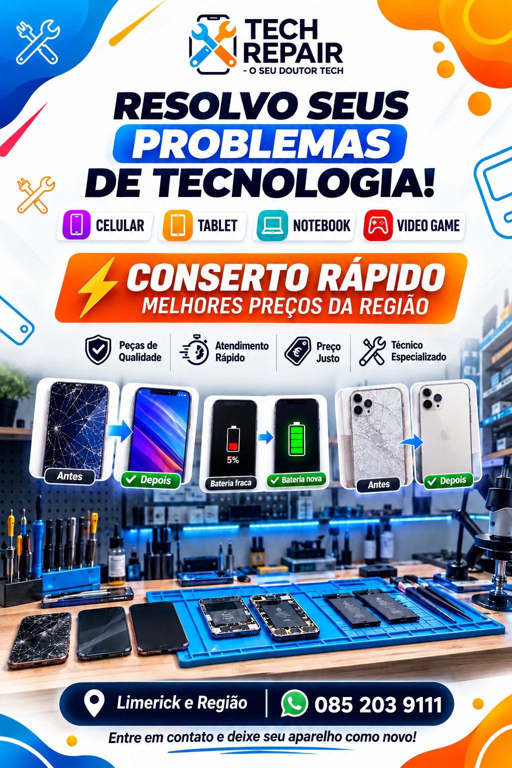 Reparo de dispositivos eletrônicos