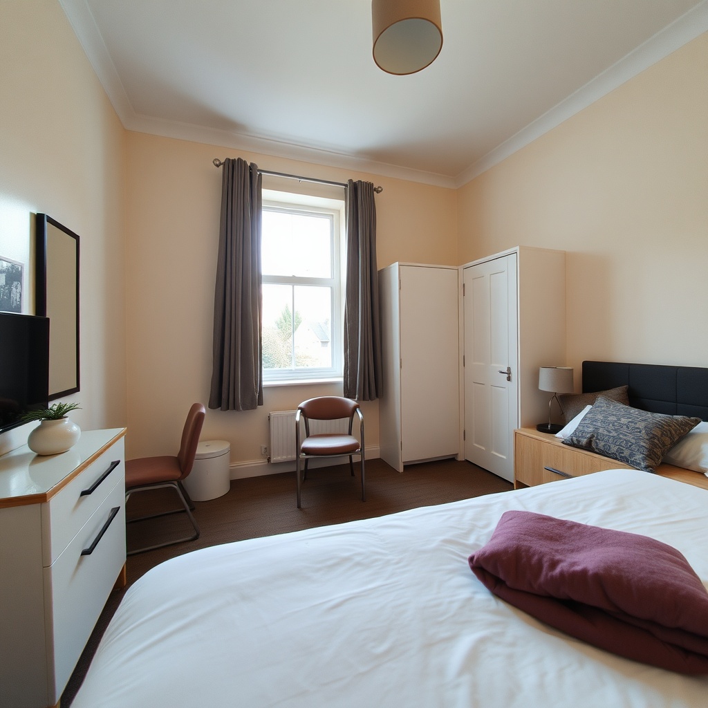 Quarto de casal com banheiro compartilhado em Dublin
