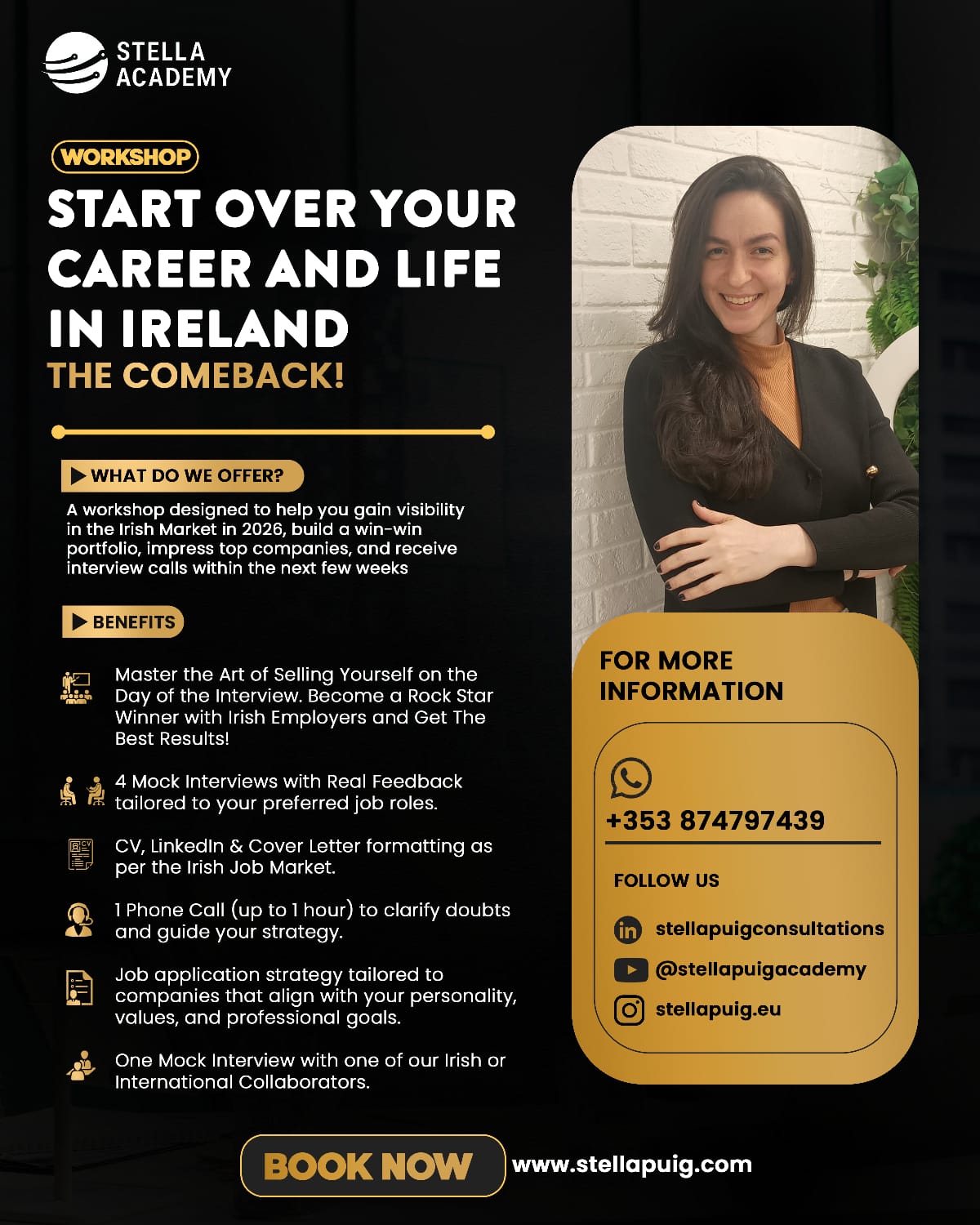 Workshop de recolocação profissional na Irlanda/Reino Unido