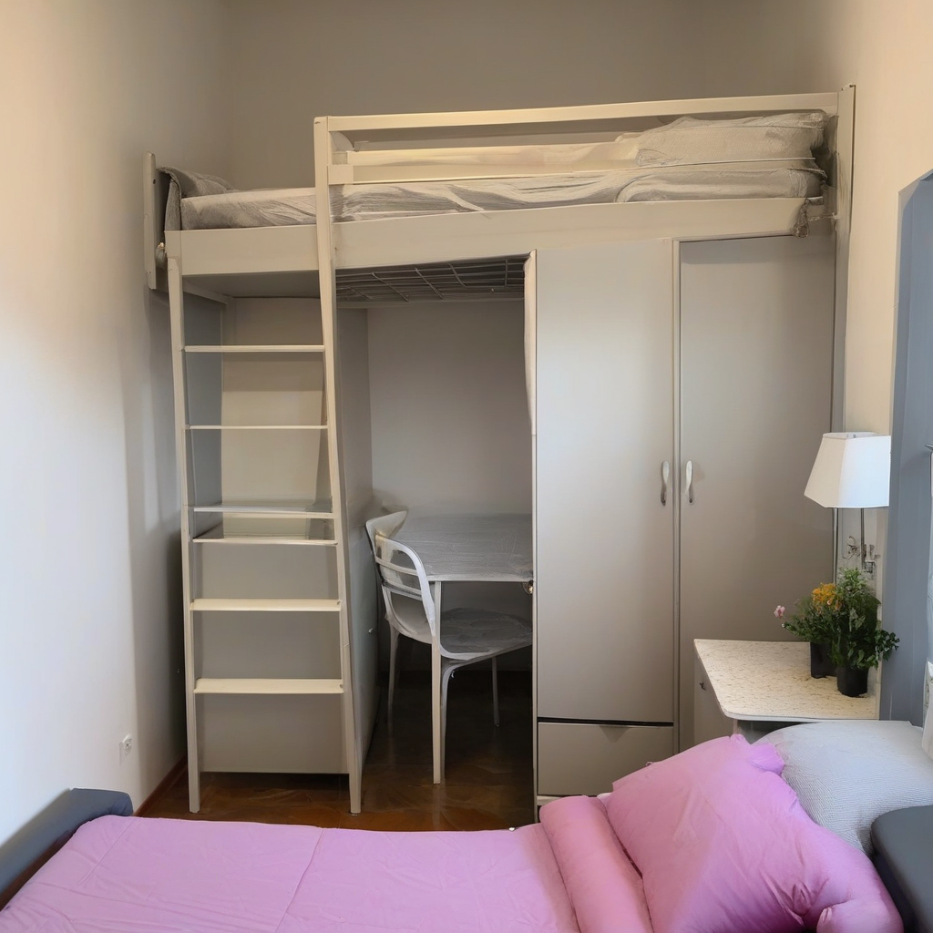Acomodação Feminina Compartilhada - Quarto triplo