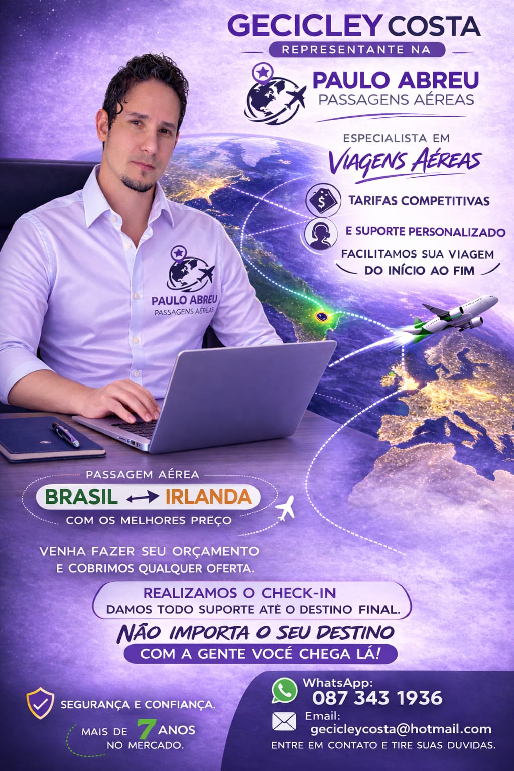 Foto real do vendedor