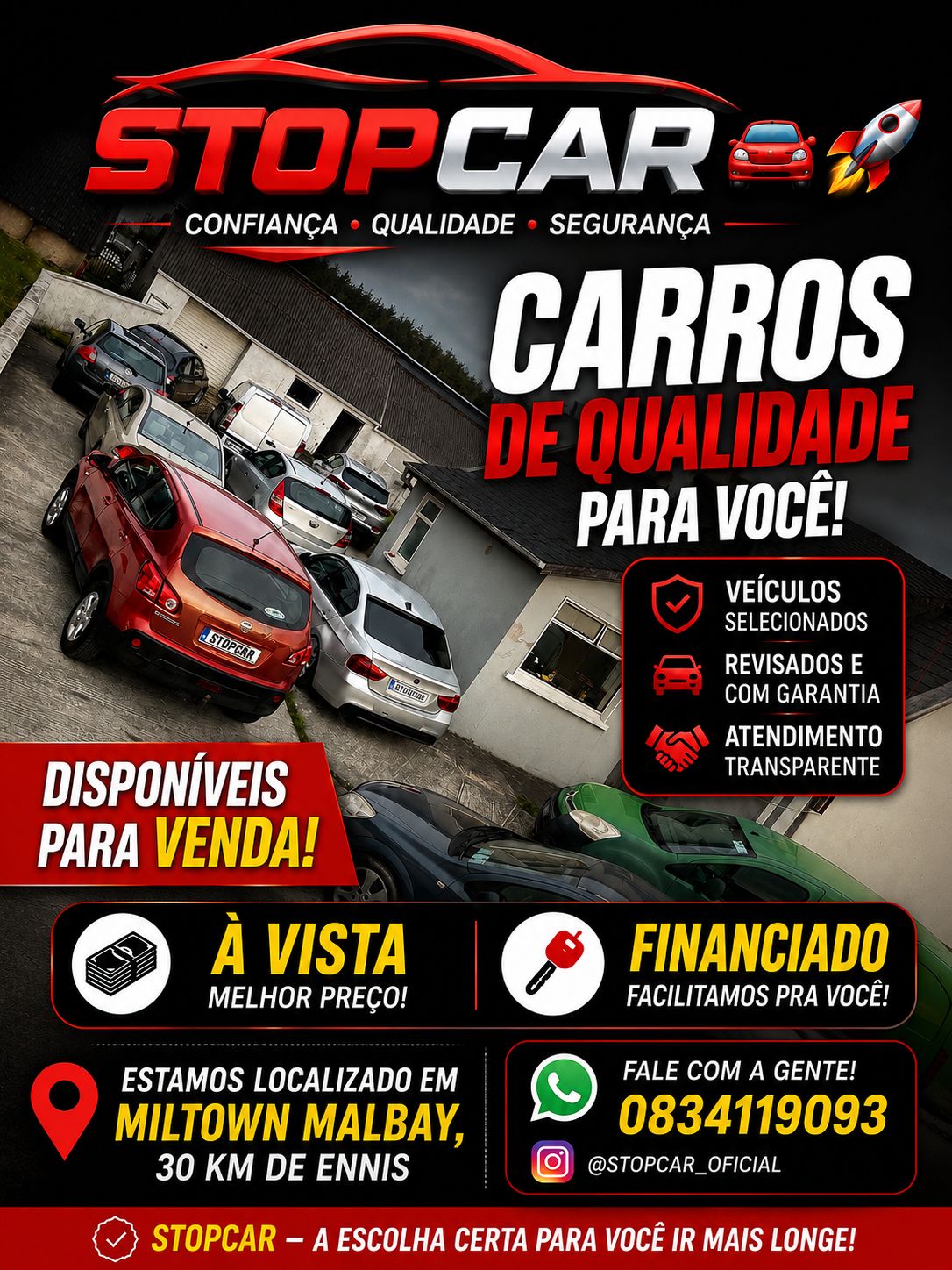 Carros revisados e com garantia à venda