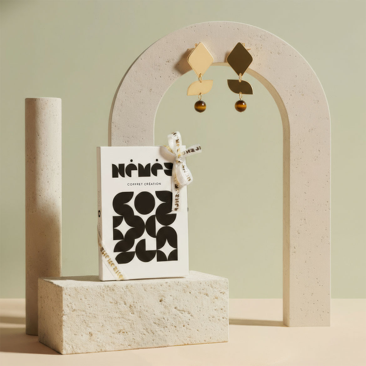 Coffret boucle pierre