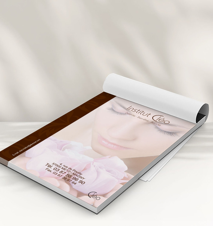BLOC-NOTE POUR INSTITUT DE BEAUTE 2